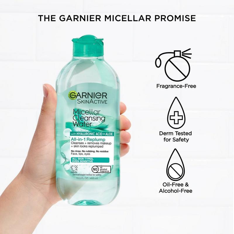 Garnier - 13.5 oz SkinActive Micellar Replumping Hyaluronic Acid Micellar  Water | Ulta Beauty