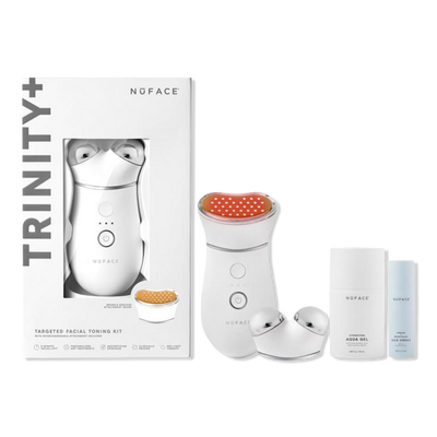 NuFACE TRINITY+ Advanced Microcurrent Kit + Wrinkle Reducer Attachment