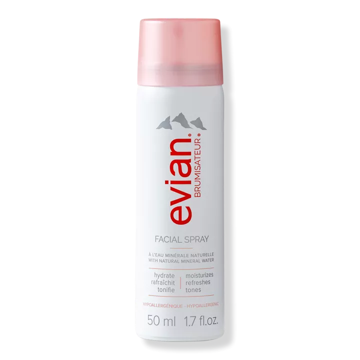 Evian Mineral Spray Travel Size Natural Mineral Water Facial Spray