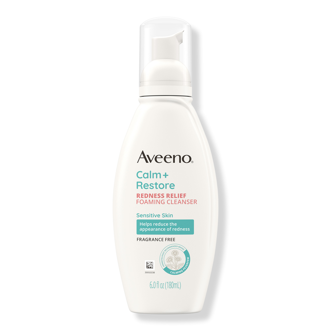 Aveeno Calm + Restore Redness Relief Foaming Facial Cleanser #1