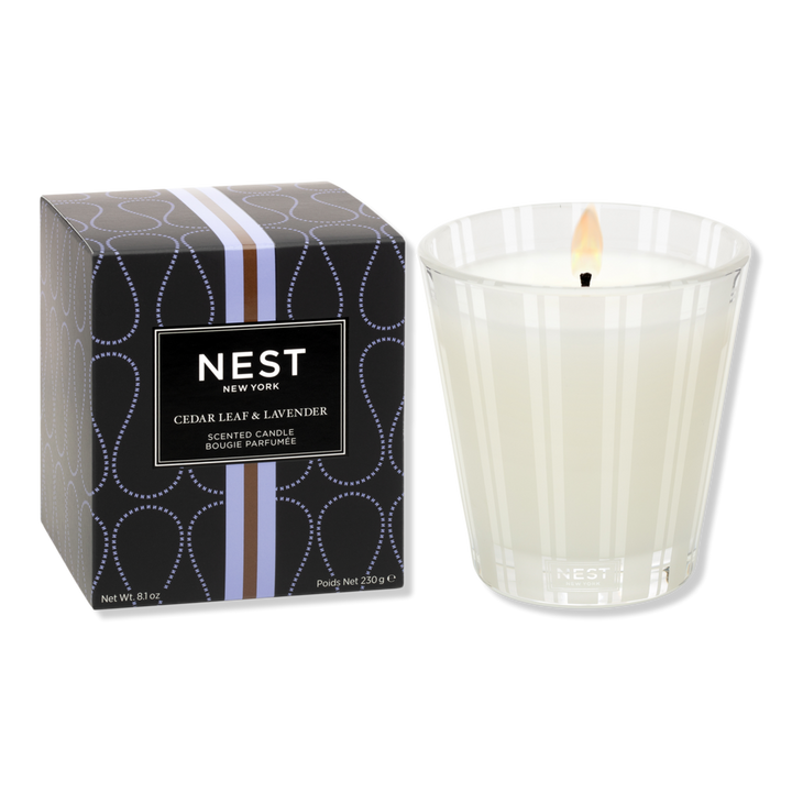 NEST Large Scented Candle 8.1 oz Cedar Leaf & Lavender NEW in Box 