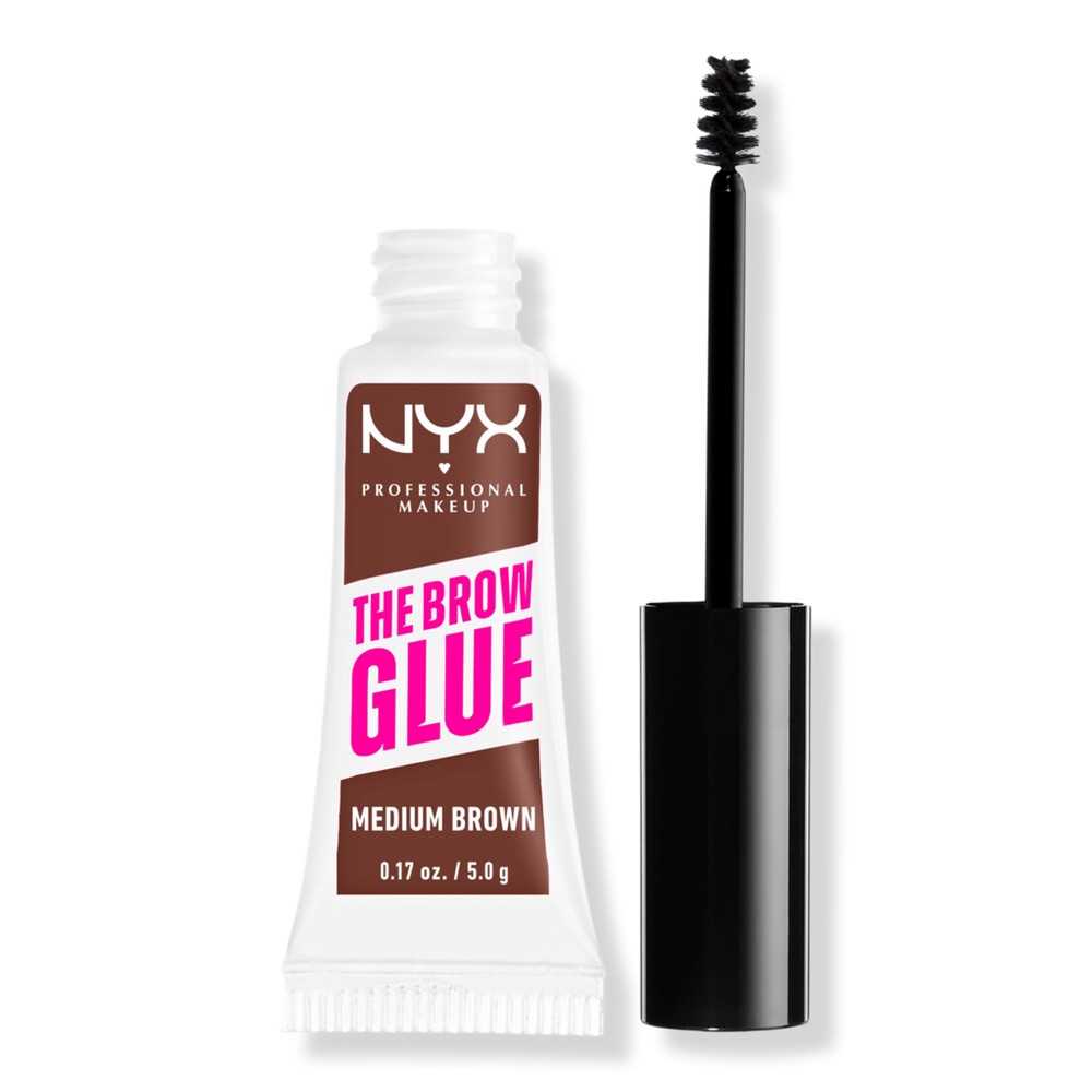 Nyx Professional Makeup The Brow Glue Laminating Setting Gel - Medium Brown In Brown
