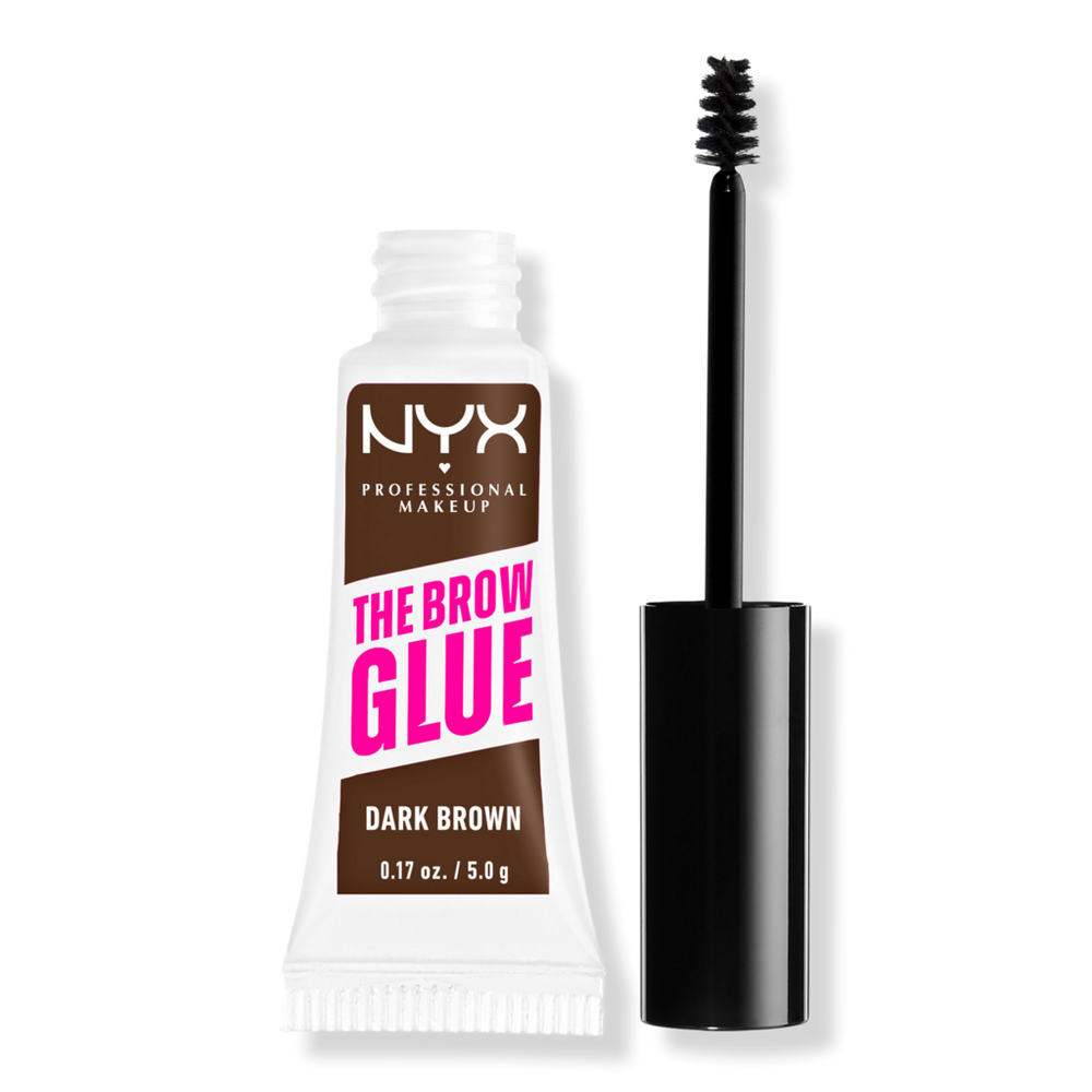 Nyx Professional Makeup The Brow Glue Laminating Setting Gel - Dark Brown In Brown