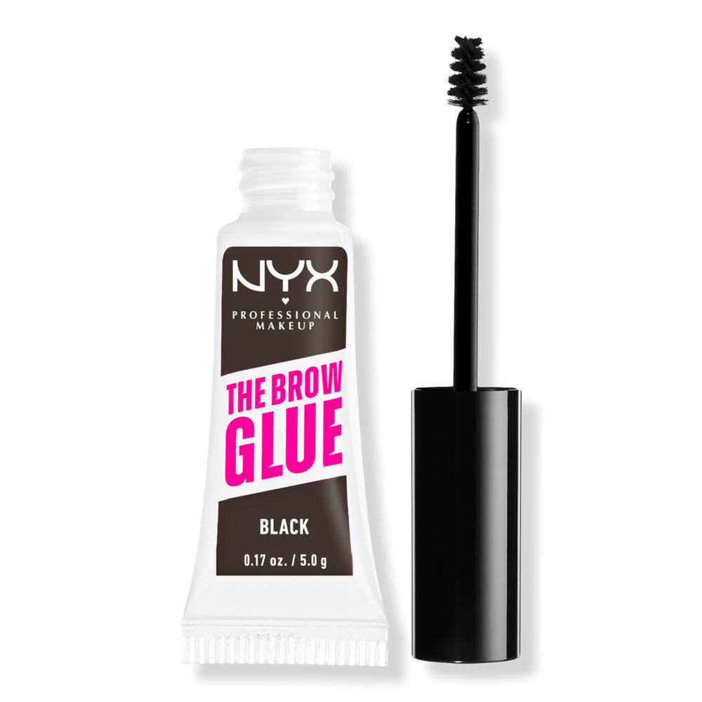 Nyx Professional Makeup The Brow Glue Laminating Setting Gel - Black In Black