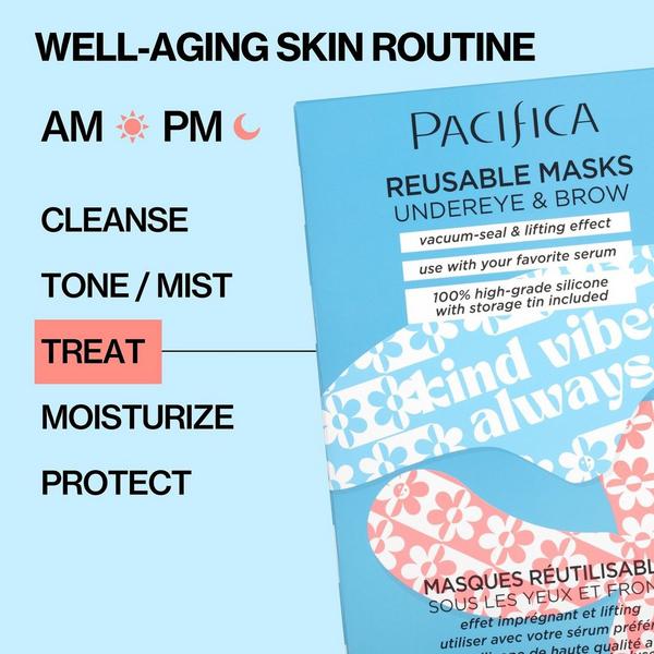 Pacifica Reusable Under Eye + Brow Mask Set #4