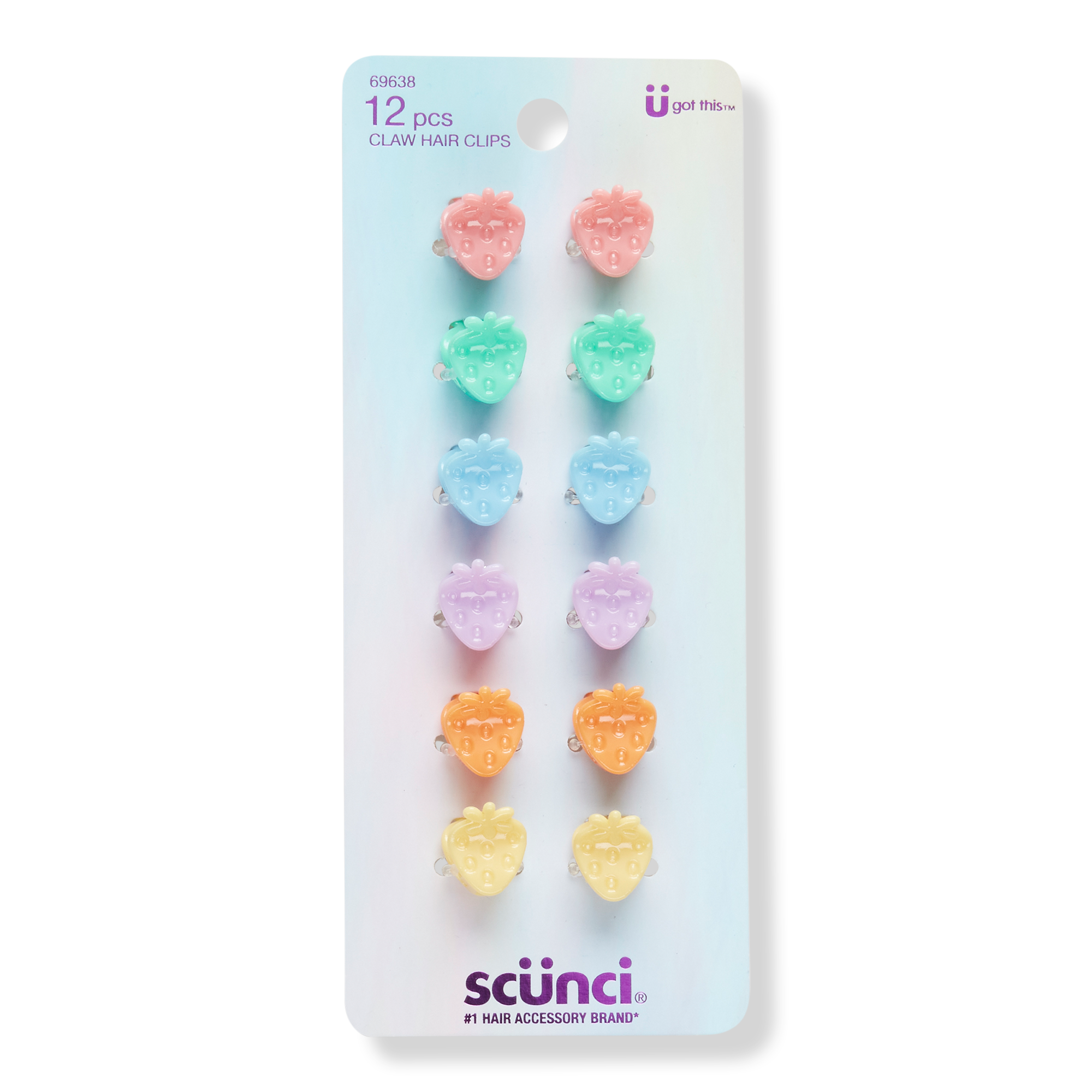 Scünci Strawberry Mini Claw Clips #1