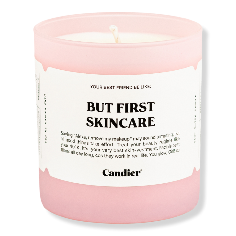 Candier But First Skincare Candle