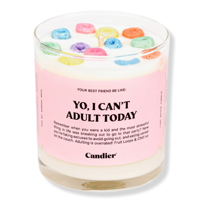 Candier Yo' I Can't Adult Today Candle