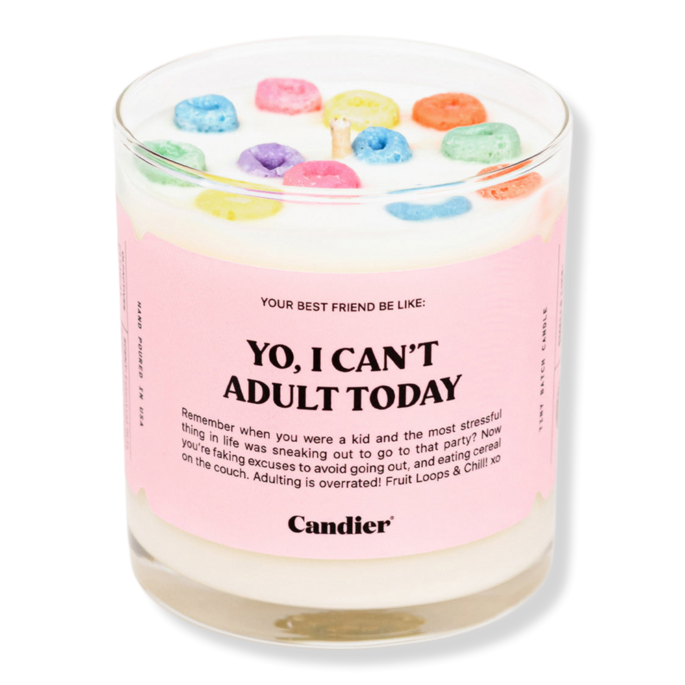 Candier Yo' I Can't Adult Today Candle