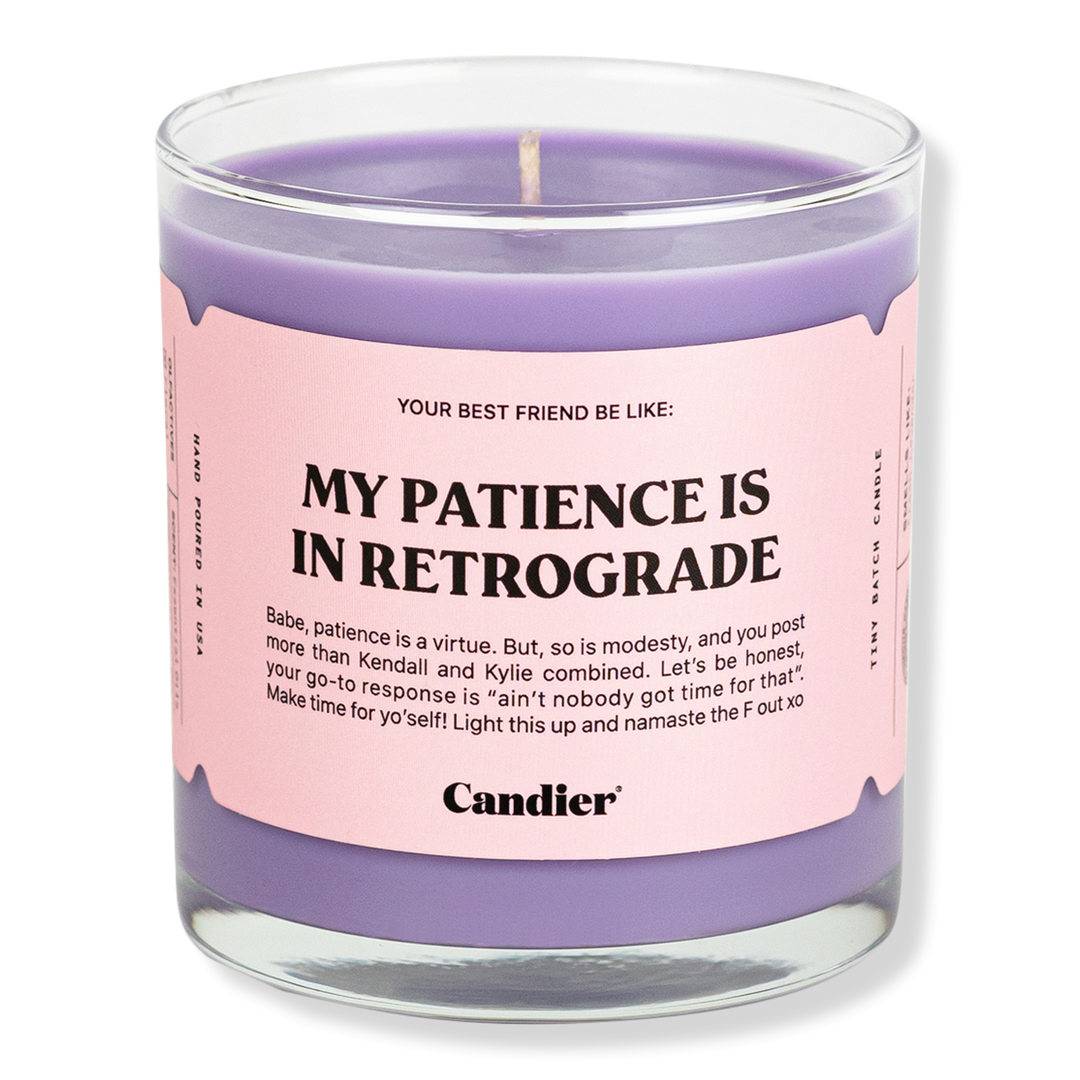 Candier My Patience Is In Retrograde Candle #1
