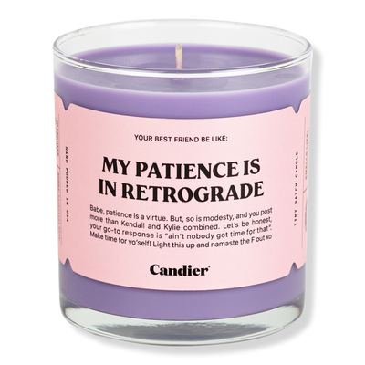 Candier My Patience Is In Retrograde Candle