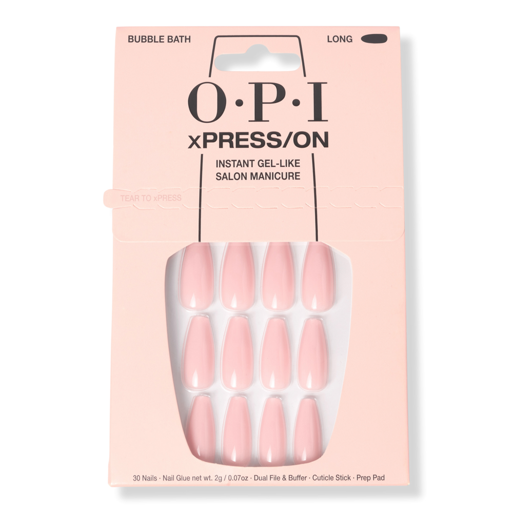 Opi Xpress/on Long Press On Nails - Bubble Bath