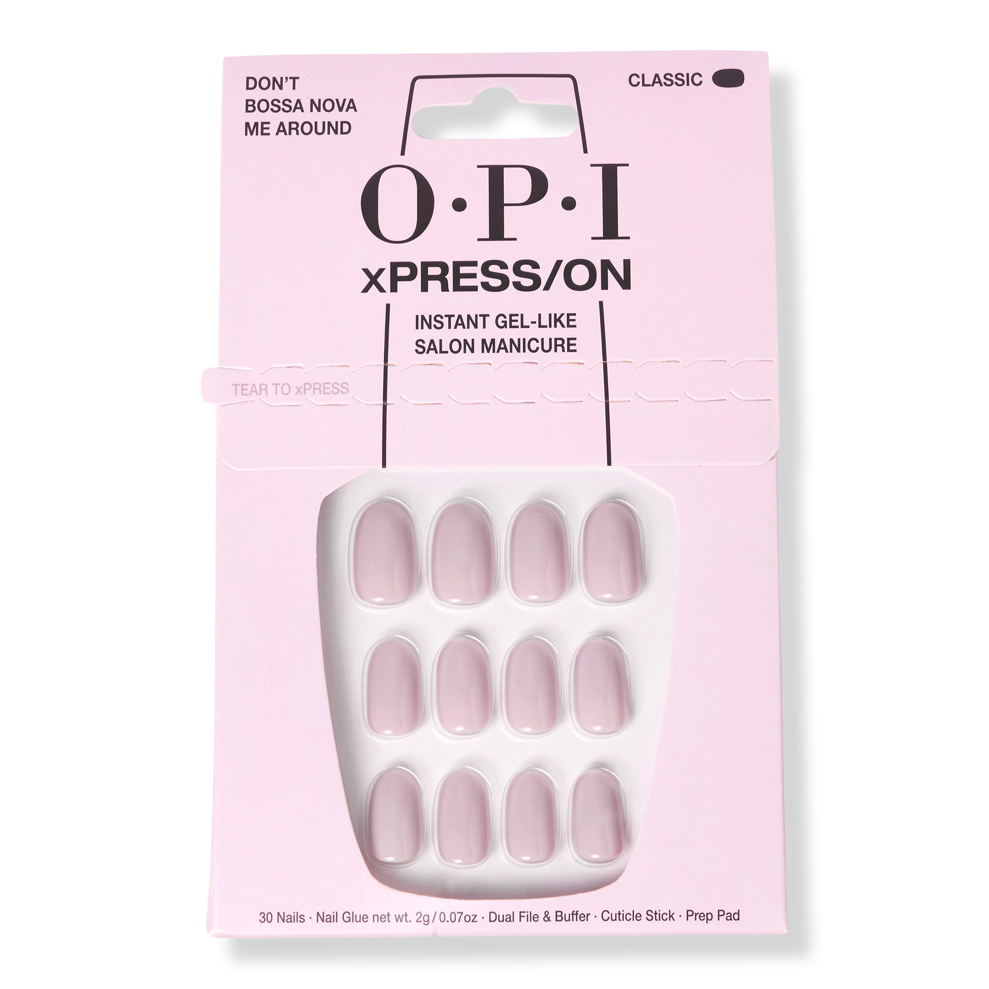 OPI xPRESS/On Short Solid Color Press On Nails #1