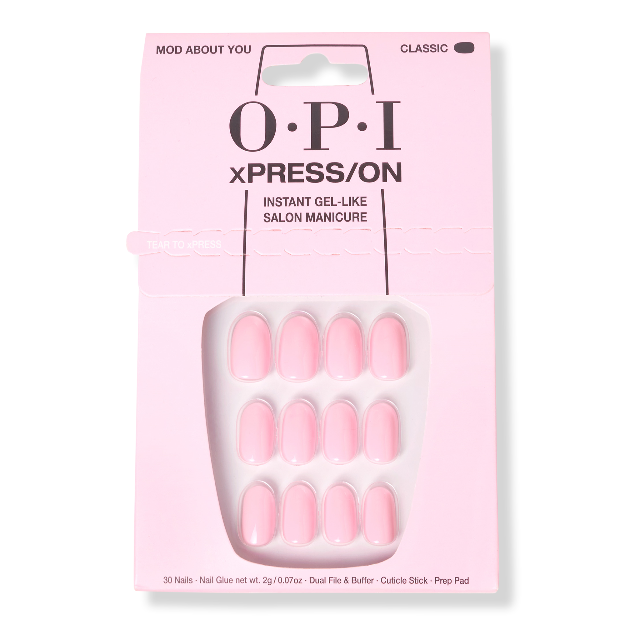 OPI xPRESS/On Short Solid Color Press On Nails #1