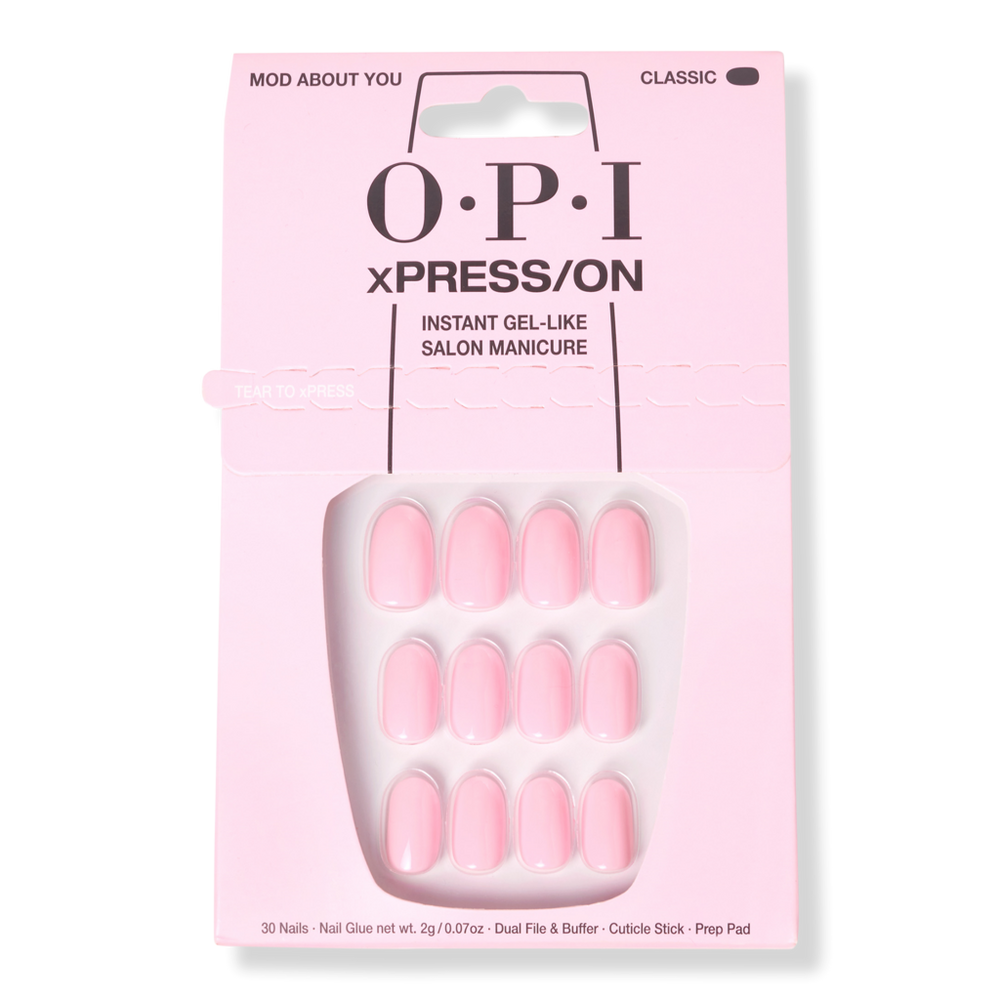 Opi Xpress/on Short Solid Color Press On Nails - Mod About You