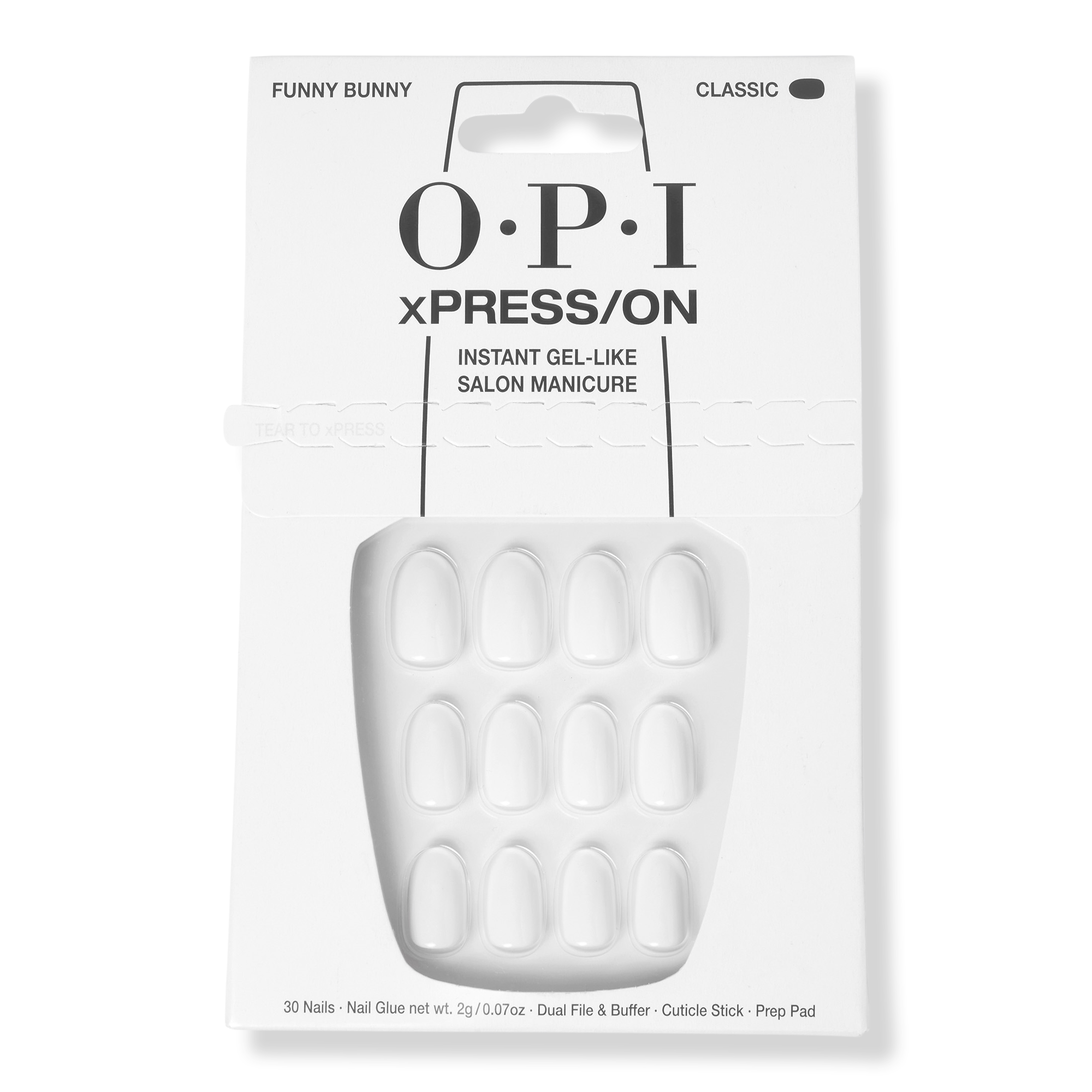 OPI xPRESS/On Short Solid Color Press On Nails #1
