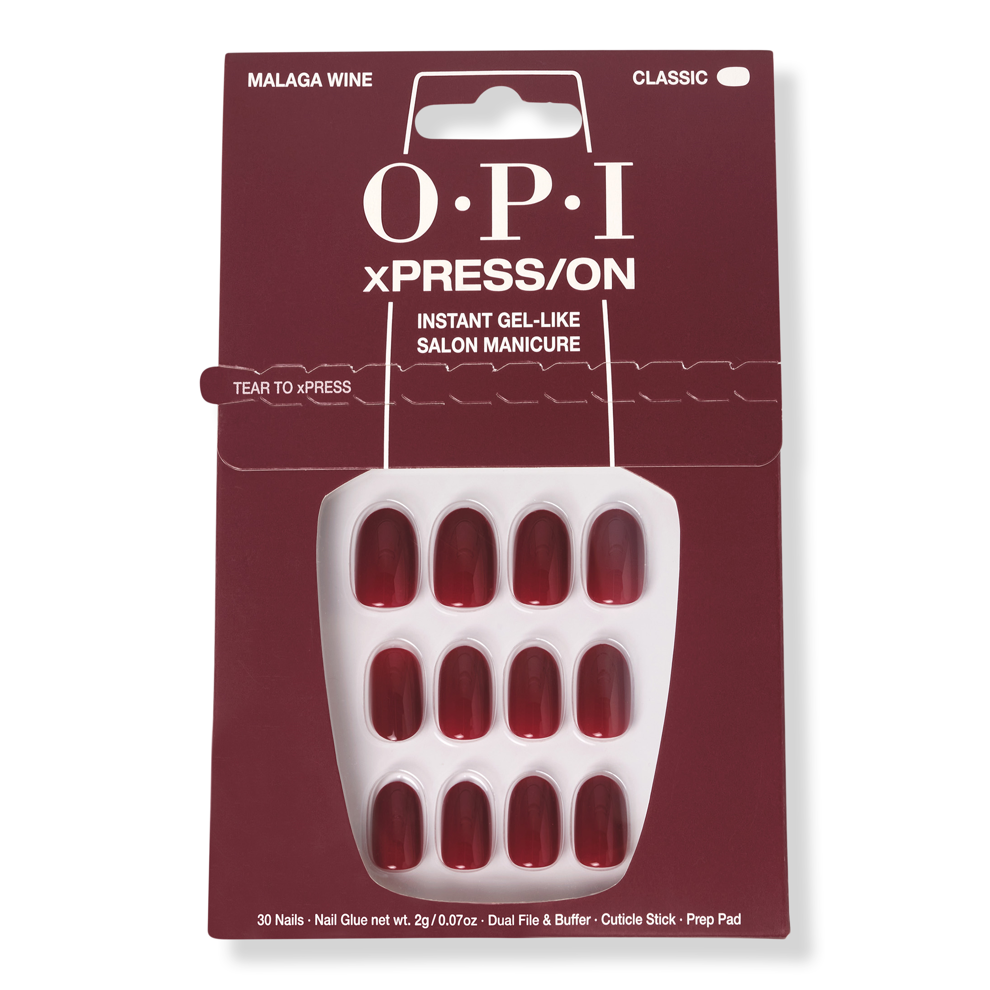 OPI xPRESS/On Short Solid Color Press On Nails #1
