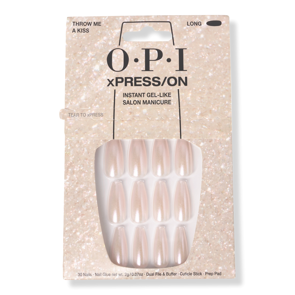 Opi Xpress/on Long Press On Nails - Throw Me A Kiss