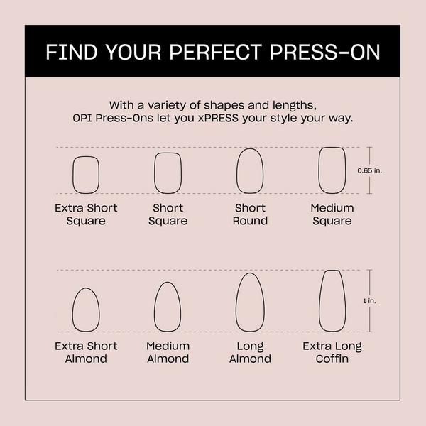 OPI xPRESS/ON French Tip Press On Nails #8