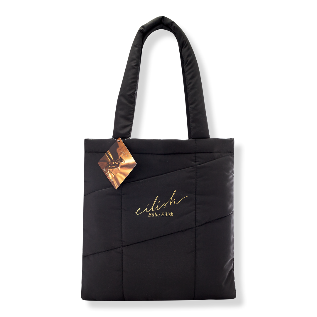 Billie Eilish Free Puffy Tote with select large spray Billie Eilish purchase #1
