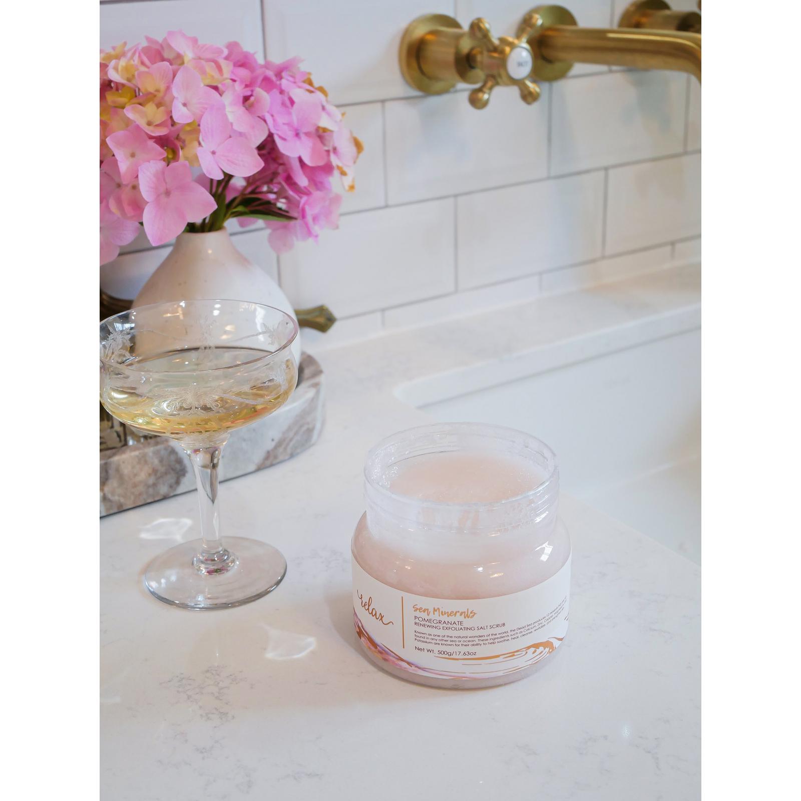 Pomegranate Sea Minerals Renewing Exfoliating Salt Scrub