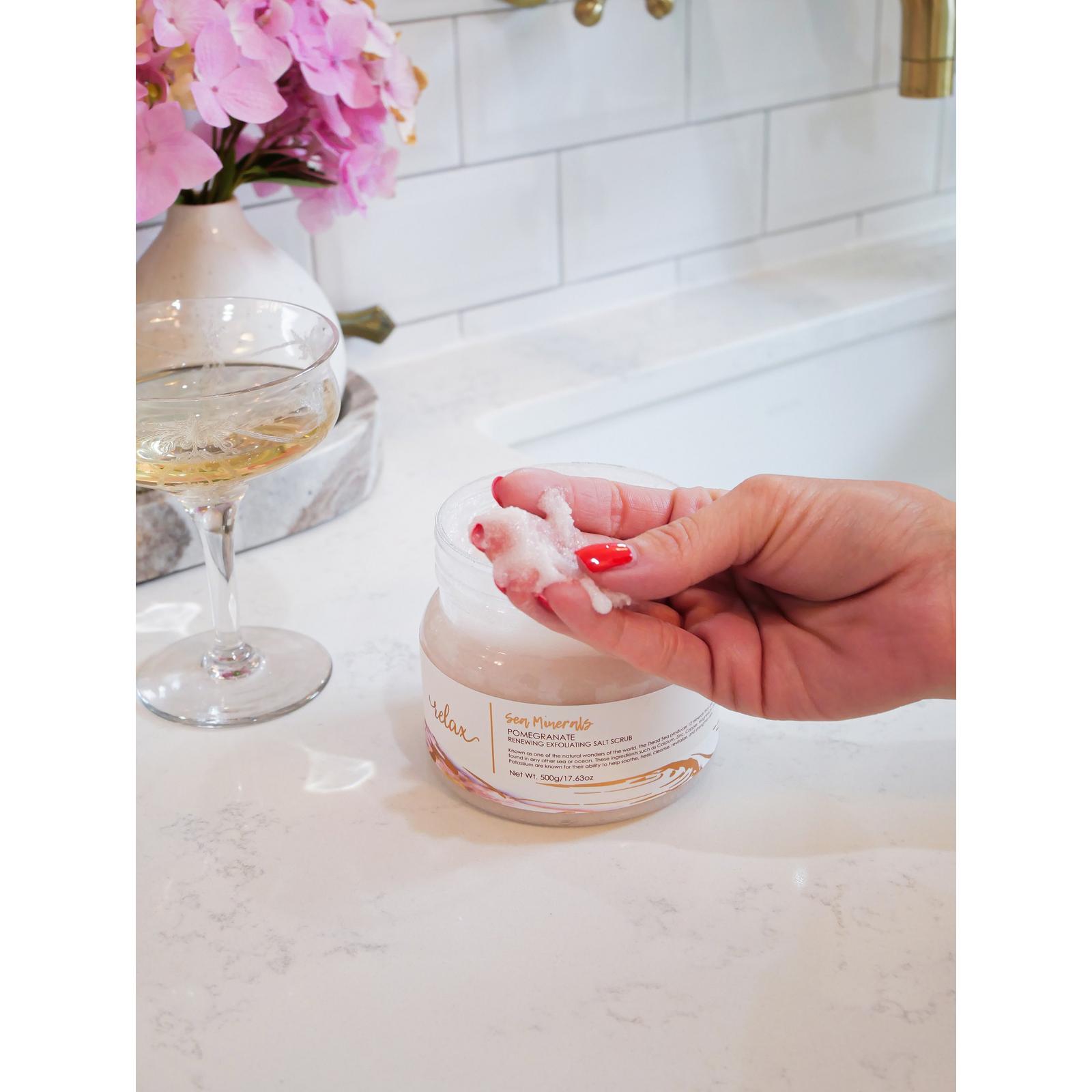Pomegranate Sea Minerals Renewing Exfoliating Salt Scrub