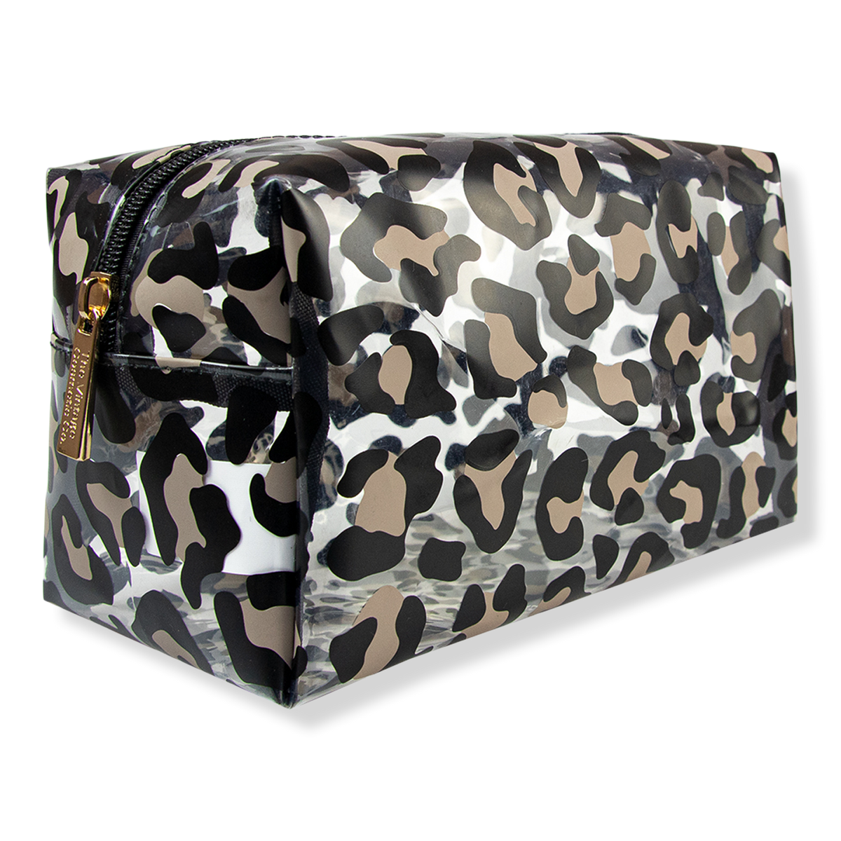 Leopard Print Transparent Make Up Bag