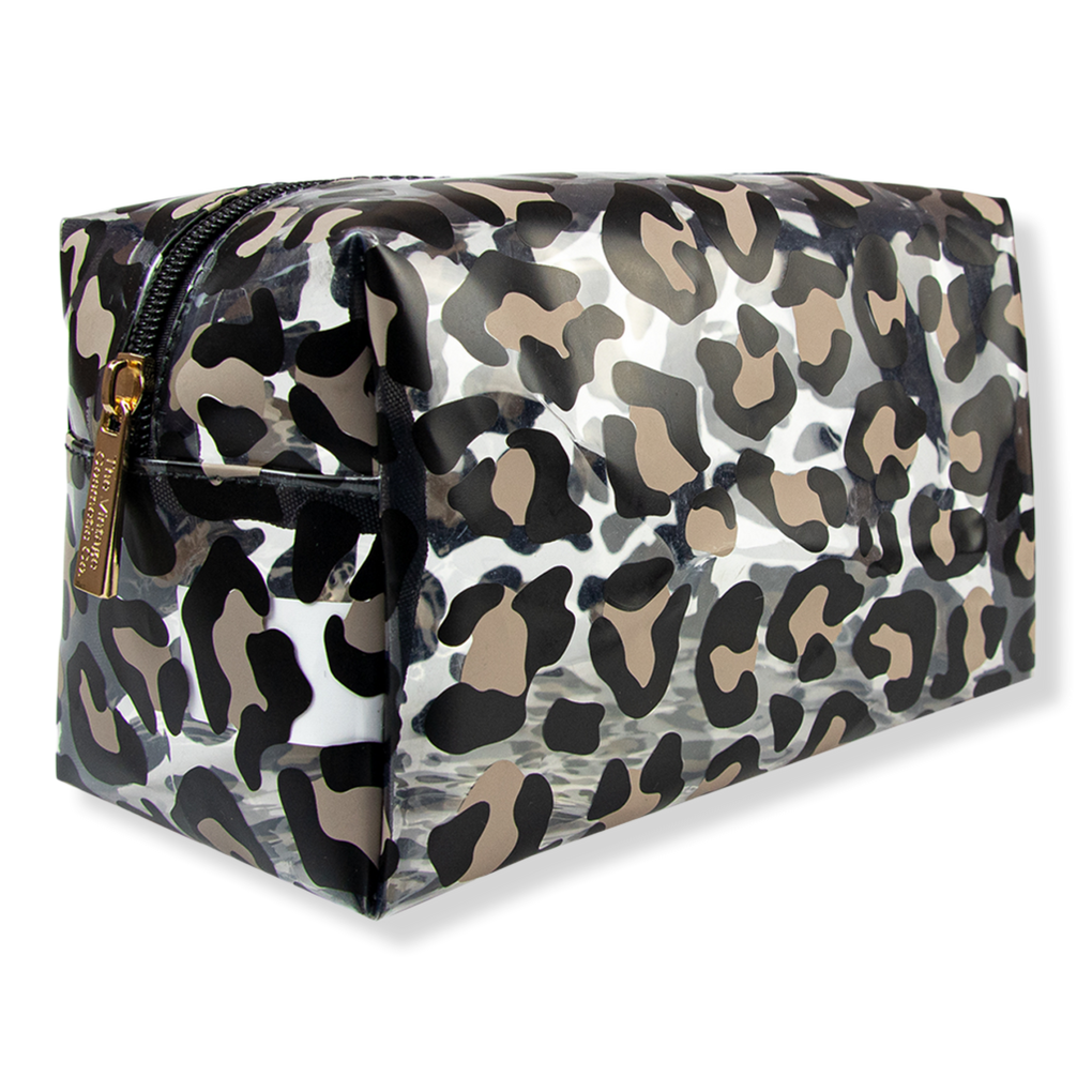 Leopard Print Transparent Make-Up Bag - The Vintage Cosmetic