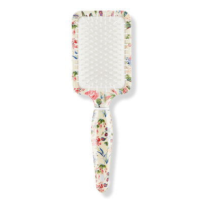 The Vintage Cosmetic Company Floral Print Rectangular Paddle Hair Brush