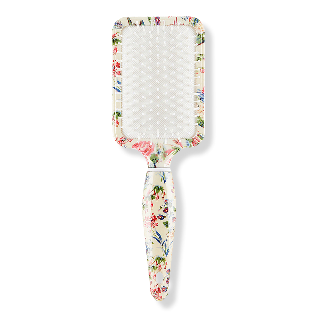 The Vintage Cosmetic Company Floral Print Rectangular Paddle Hair Brush #1