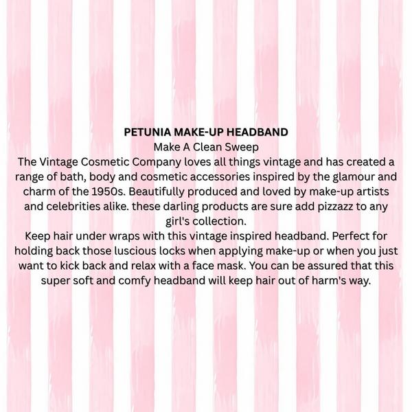 The Vintage Cosmetic Company Petunia Floral Make-Up Headband #3