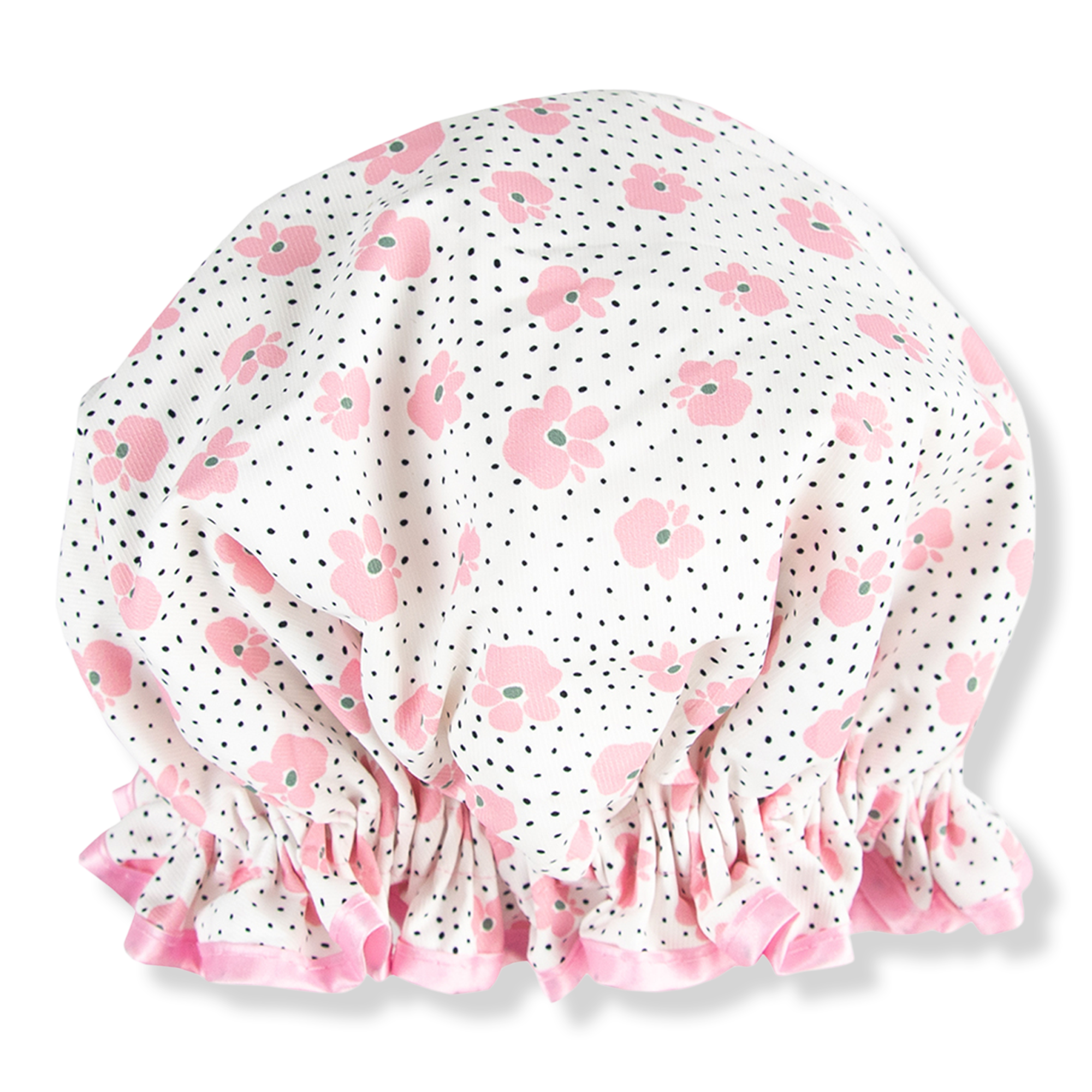 The Vintage Cosmetic Company Floral Print Lined Shower Cap #1