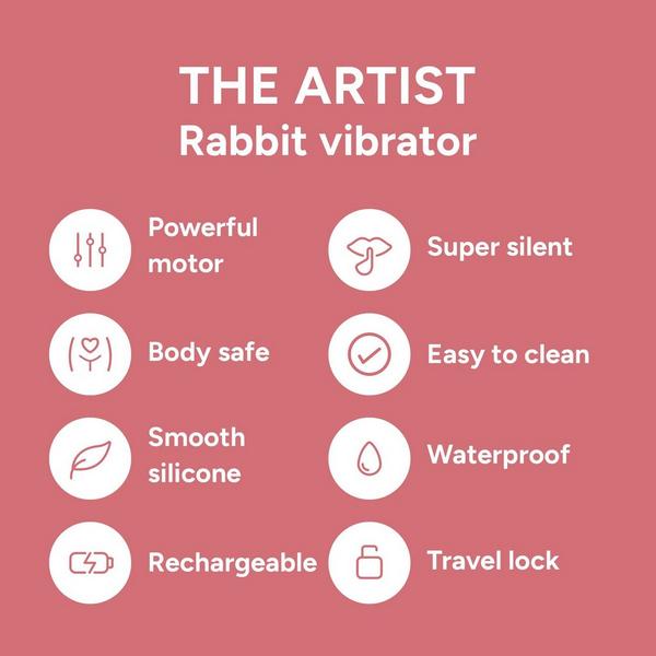 Smile Makers The Artist Rabbit Vibrator with Squeeze Sensors #8