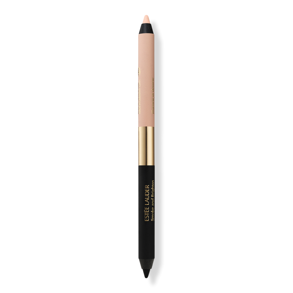 Estée Lauder Smoke And Brighten Kajal Eyeliner Duo - Noir In Black