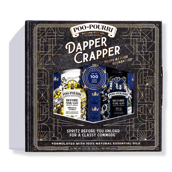 Poo~Pourri Dapper Crapper Mens Gift Set Before-You-Go Toilet Spray 2 Pack #1