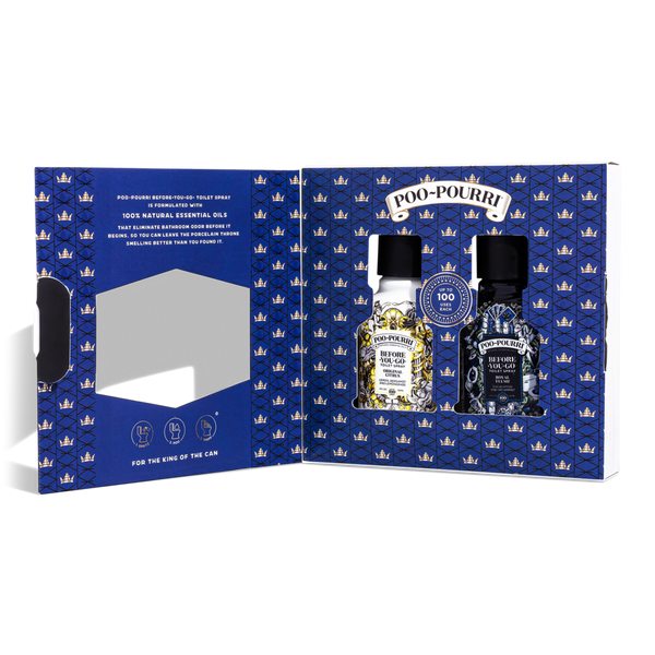 Poo~Pourri Dapper Crapper Mens Gift Set Before-You-Go Toilet Spray 2 Pack #2