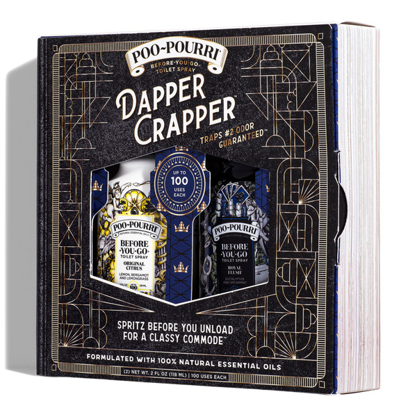 Poo~Pourri Dapper Crapper Mens Gift Set Before-You-Go Toilet Spray 2 Pack #3