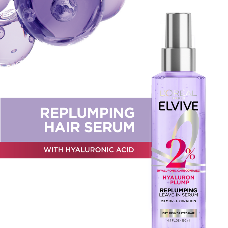 L'Oréal Paris Elvive Hyaluron + Plump Replumping Serum, 4.4 fl oz