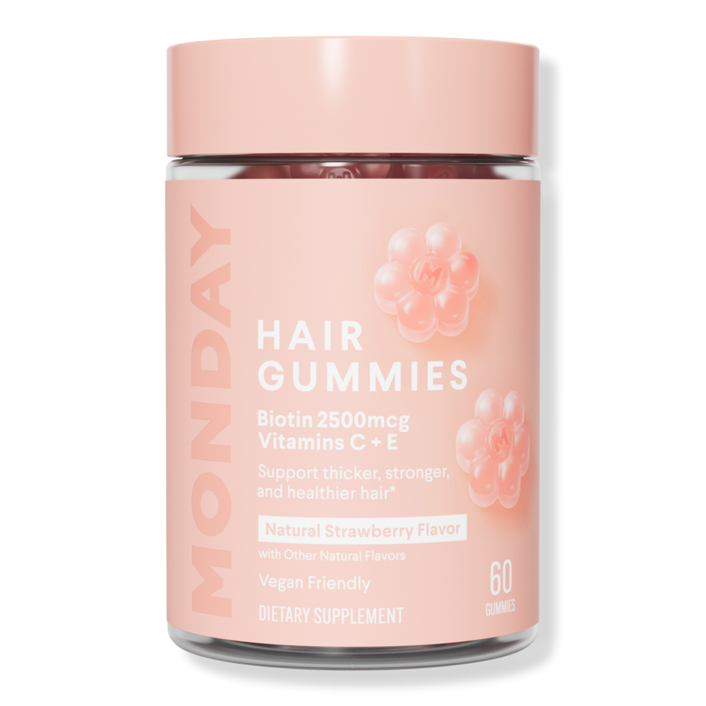 MONDAY Haircare Hair Gummies with Biotin & Vitamin C+E For Thicker Stronger Hair