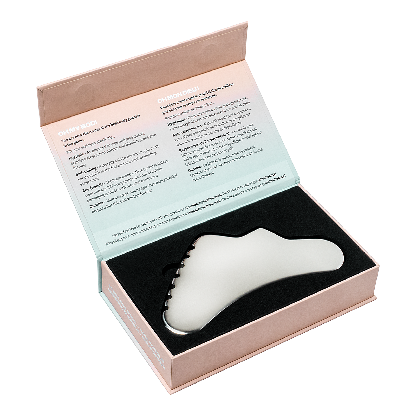 Stainless Steel Non-Porous Body Gua Sha