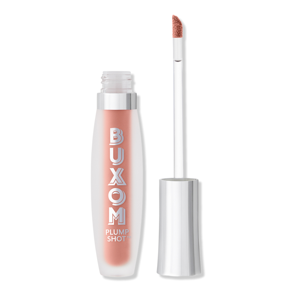 Buxom Plump Shot Plumping And Smoothing Lip Serum Gloss With Peptides And Hyaluronic Acid - Exposed In Brown