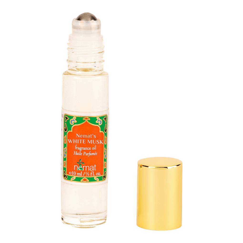  White Musk Perfume Oil Roll-On - White Musk Fragrance Oil  Roller (No Alcohol) Perfumes for Women and Men by Nemat Fragrances, 10 ml /  0.33 fl Oz : Personal Essential