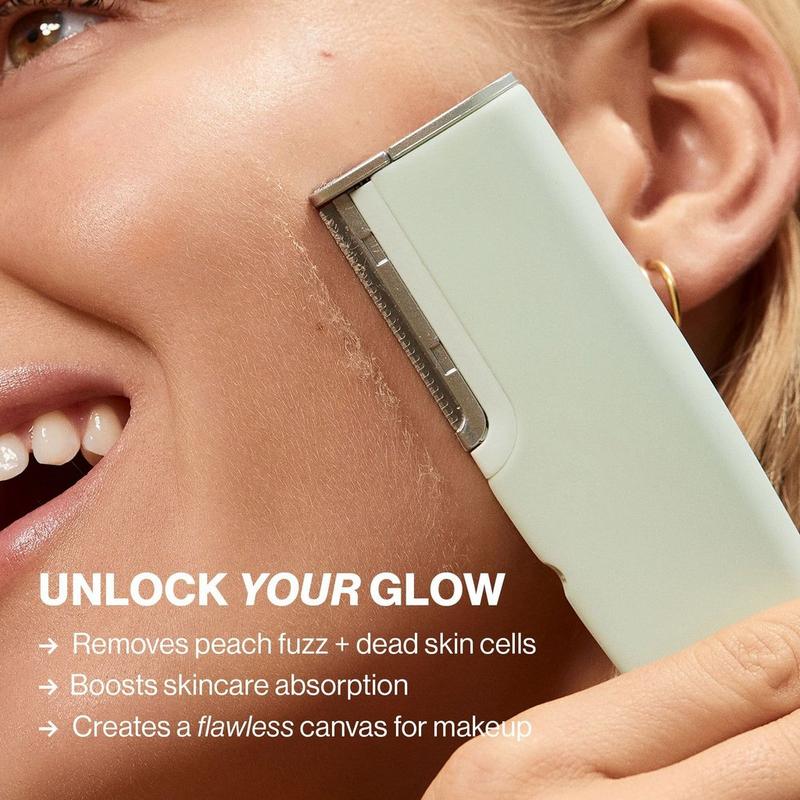 DERMAFLASH - Sea Foam LUXE+ Advanced Sonic Dermaplaning + Peach