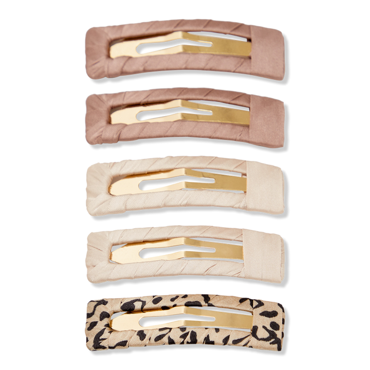 Kitsch Satin Wrapped Snap Clips #1