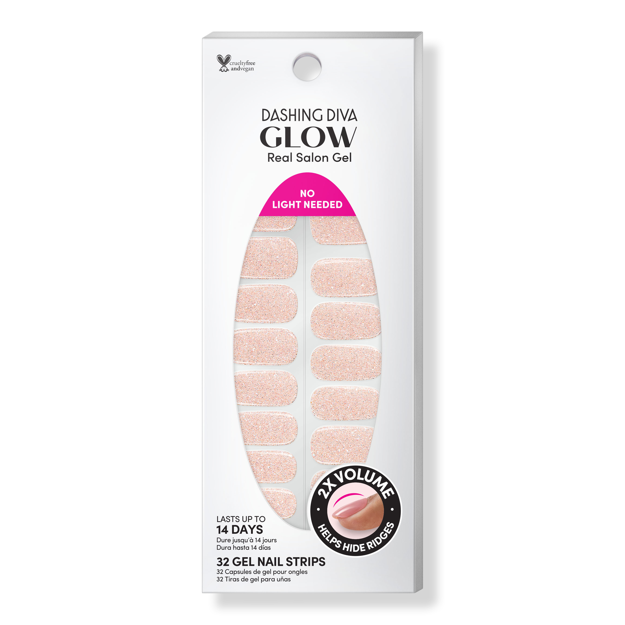 Dashing Diva Gems & Roses Real Salon Gel Glow Art #1