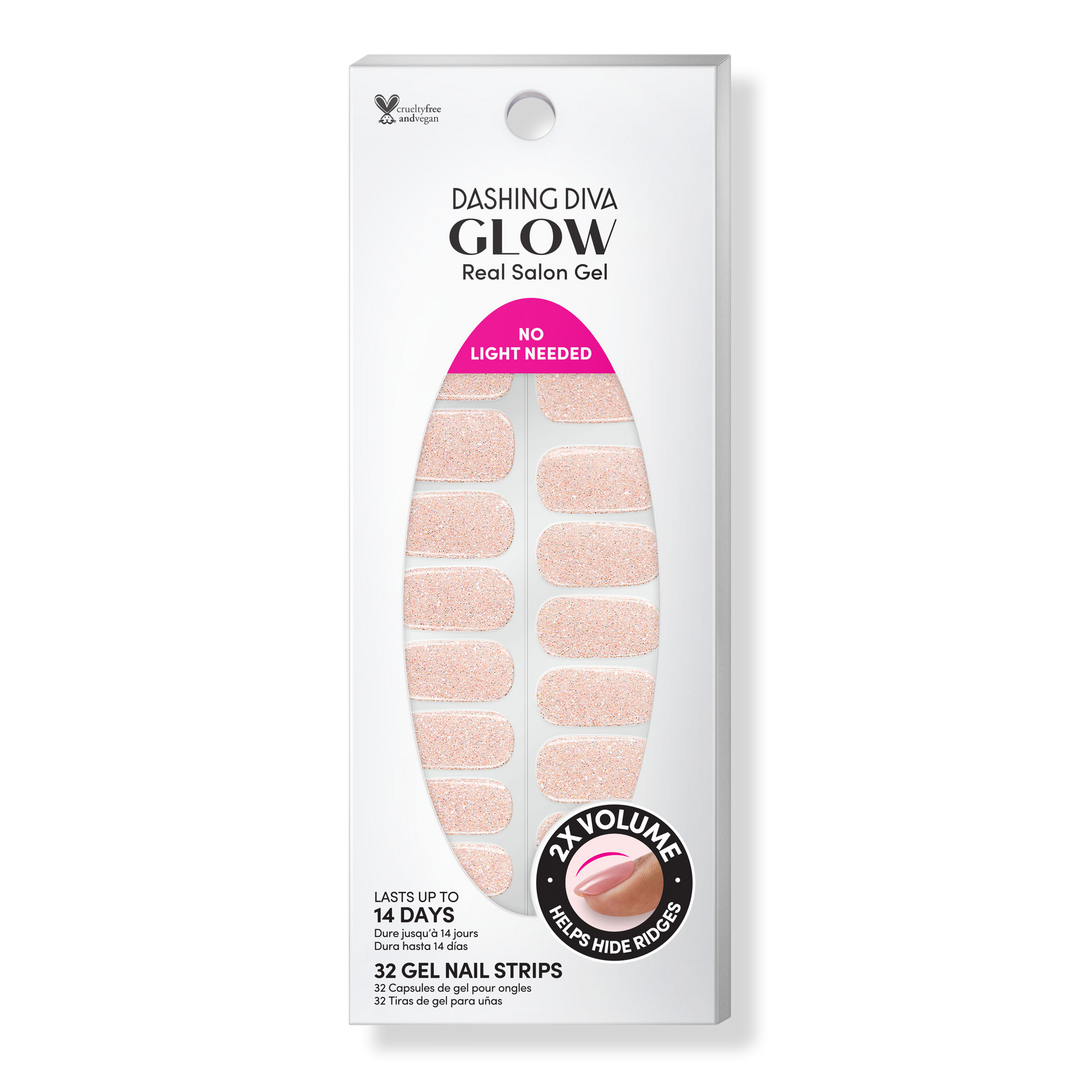 Dashing Diva Gems & Roses Real Salon Gel Glow Art #1