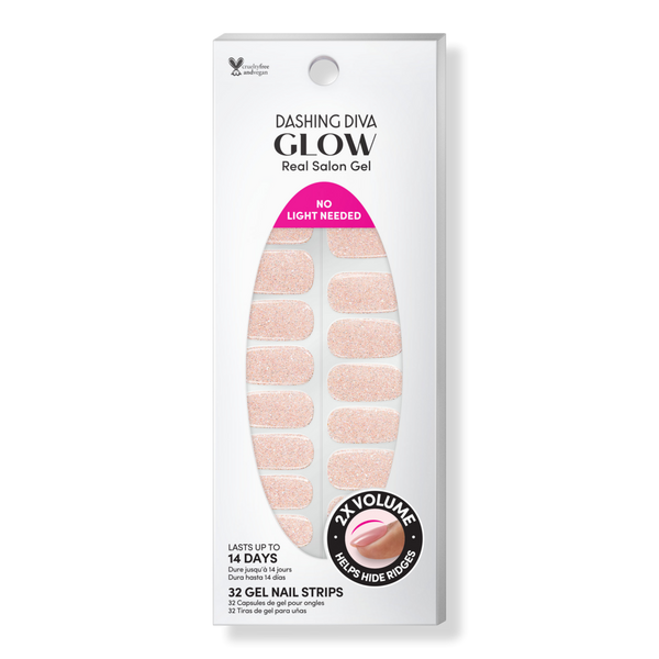 Dashing Diva Gems & Roses Real Salon Gel Glow Art #1