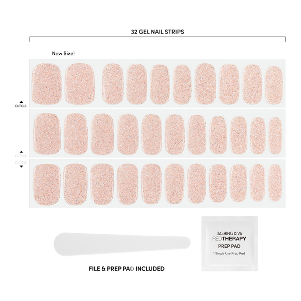 Dashing Diva Gems & Roses Real Salon Gel Glow Art #2