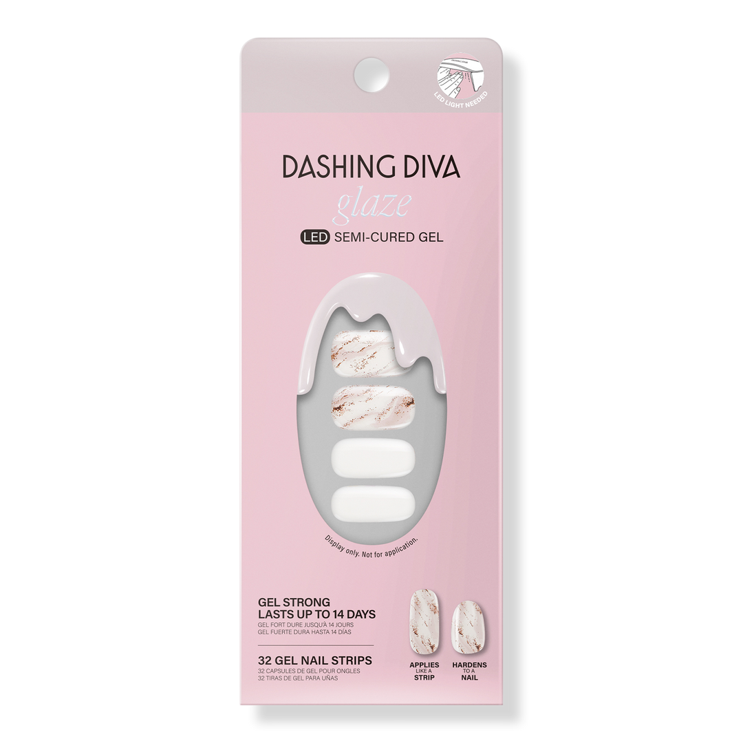 Dashing Diva Glacier Lilly Glaze Semi-Cured Gel Art #1