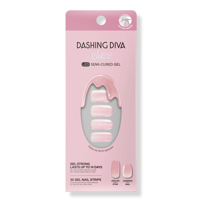 Dashing Diva Ballerina Blush Glaze Semi - Cured Gel Art